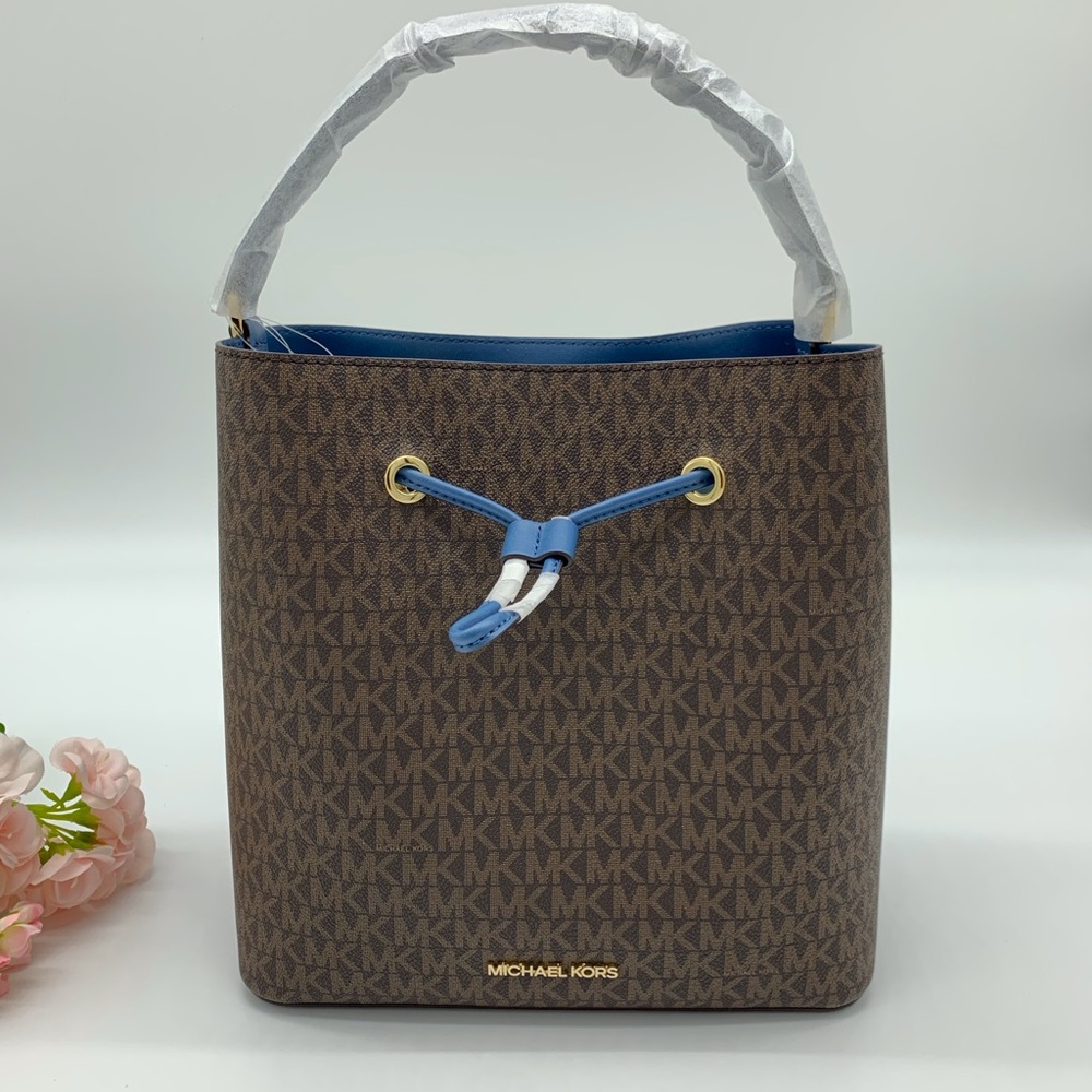 Michael Kors Suri Large Bucket Crossbody/ Brown